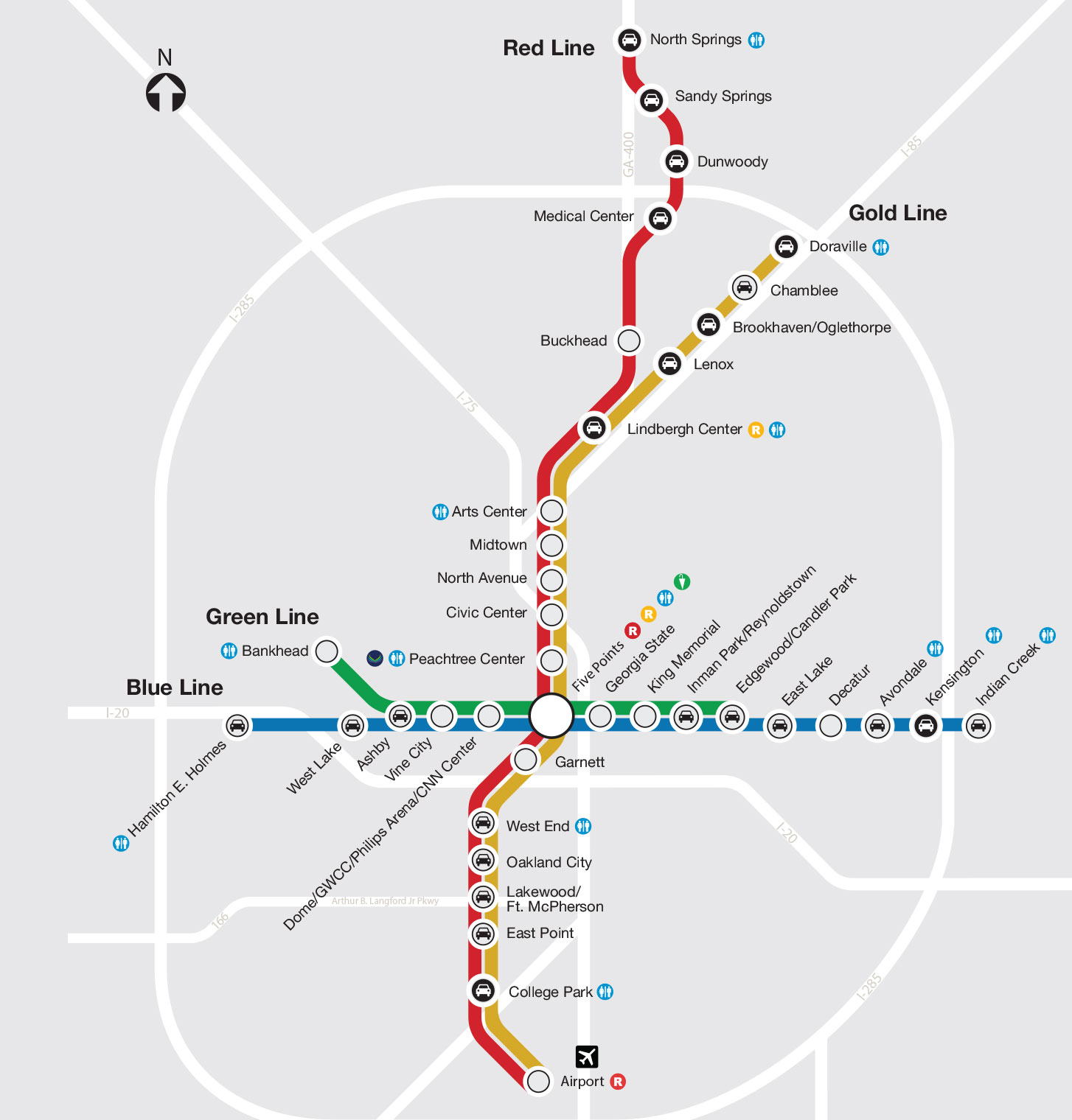 Train Stations Map